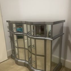 3 Drawer Glass Dresser 