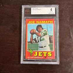 Joe Namath 1971 Topps!! BGS 4 VG-EX