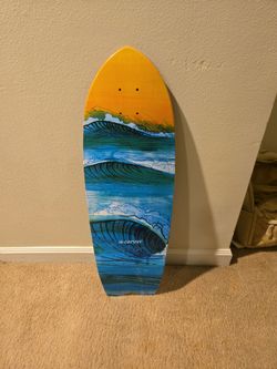 Surfskate deck.  Carver.  Skateboard.  Cruiser.