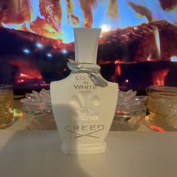 Creed Love In White 2.5oz  Lil Over Half Full 50$