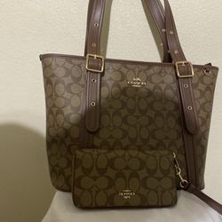 coach purse with wallet set 