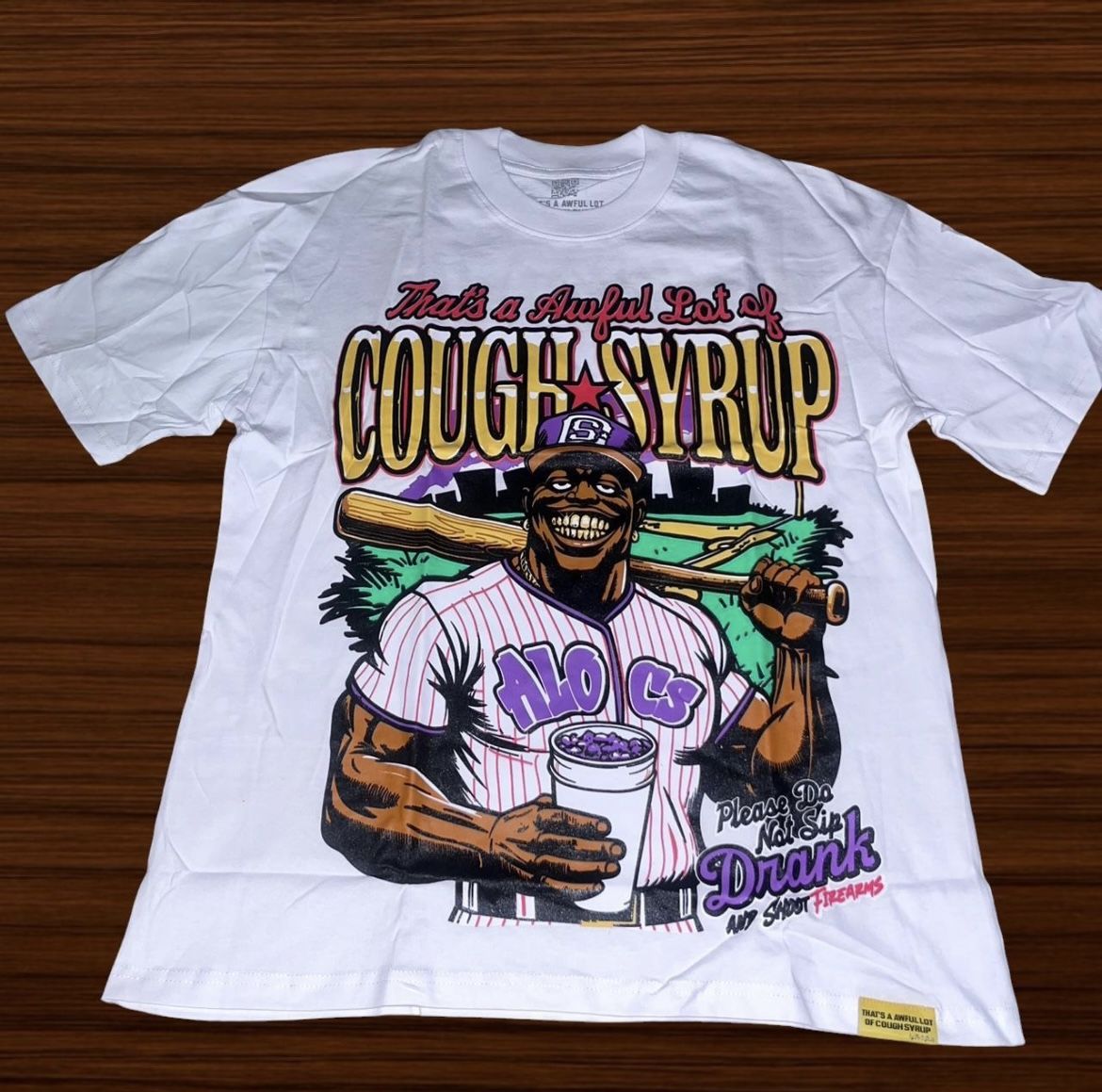 That’s A Awful Lot of Cough Syrup Baseball Tee Large – Streetwear