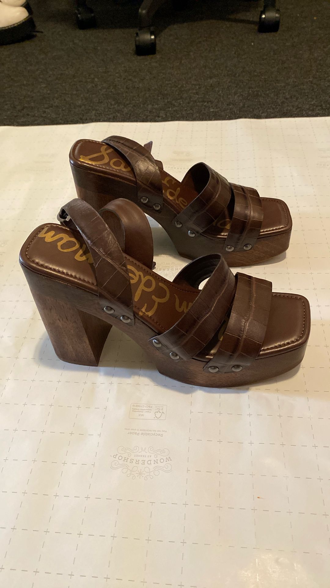 Sam Edelman Wooden Platform Heels