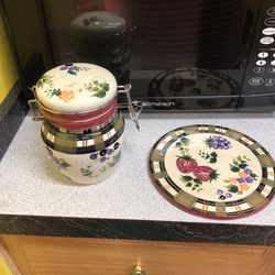 Sugar Canister & Hot Pan Pad
