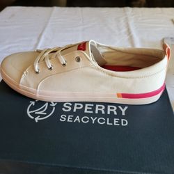 *NEW* Women’s Sperry Crest Vibe Stripes Pink Rose Size Women's 12 with Box