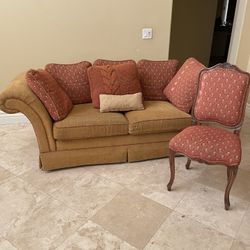 Couches And Head Board For A Queen 