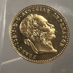 1915 Gold Austria Ducat Proof Like 3.49 Grams