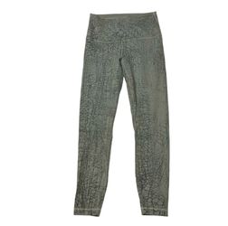 Lululemon Wunder Under High Rise Tight 25 Sage Green Crackle Leggings Size 6