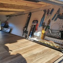 Travel trailer storage organization custom built