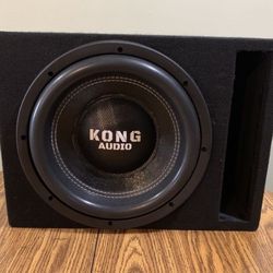 New 12” Kong Audio Subwoofer + New slot Vent Ported Box
