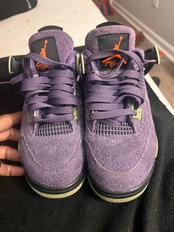 Air Jordan 4 Canyon Purple Suede Sneakers