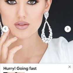 Rhinestone Pageant Earrings 