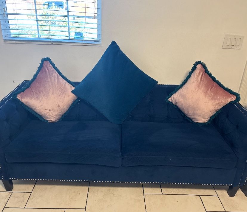 Navy Blue Sofa, Like New