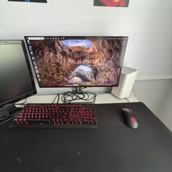 Gaming Monitor, Mouse, And Keyboard