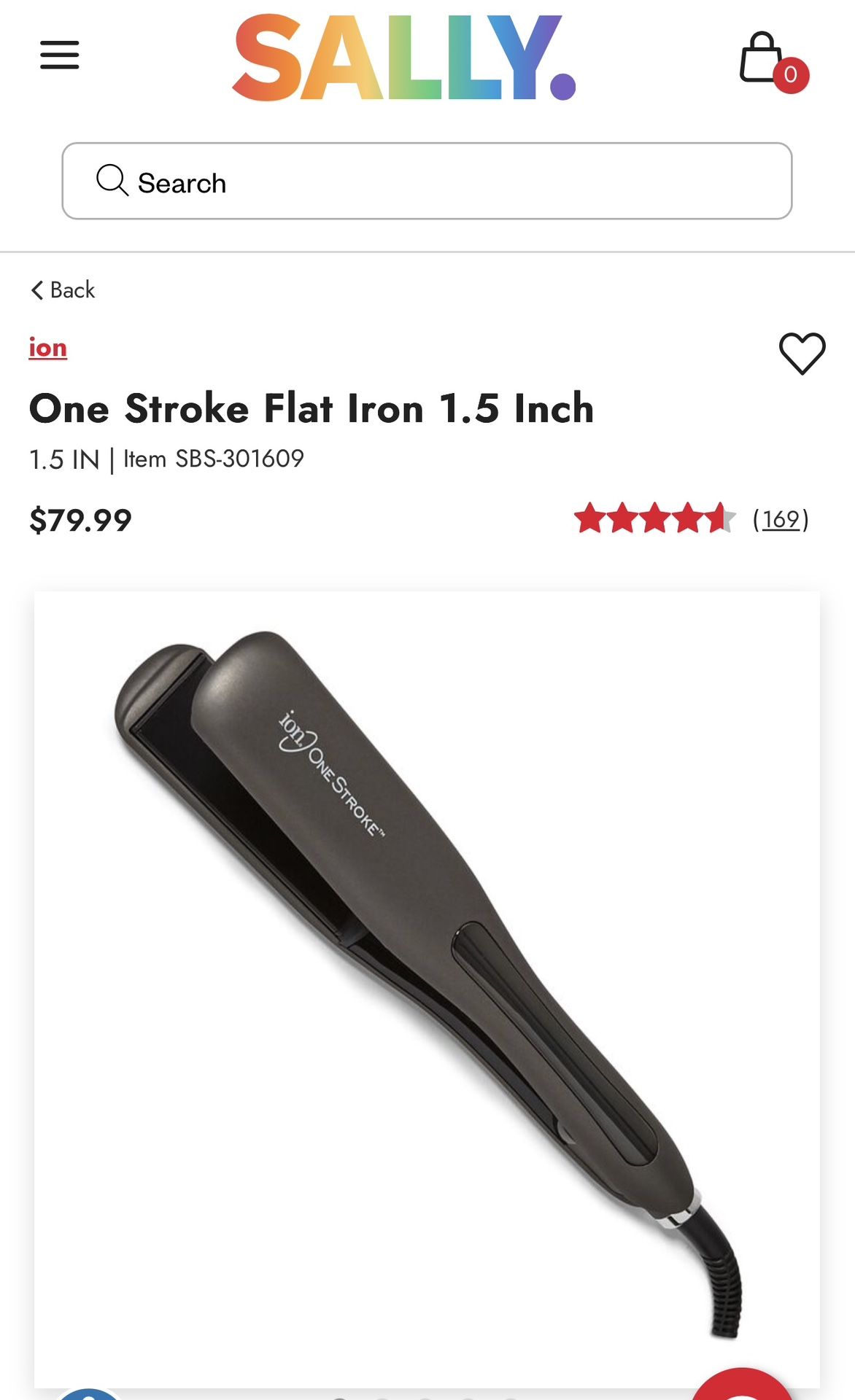 Ion Ceramic Hair Straight Iron