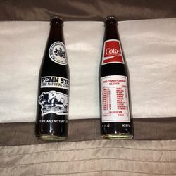 2 Penn State 1982 National Champions Coke Bottles
