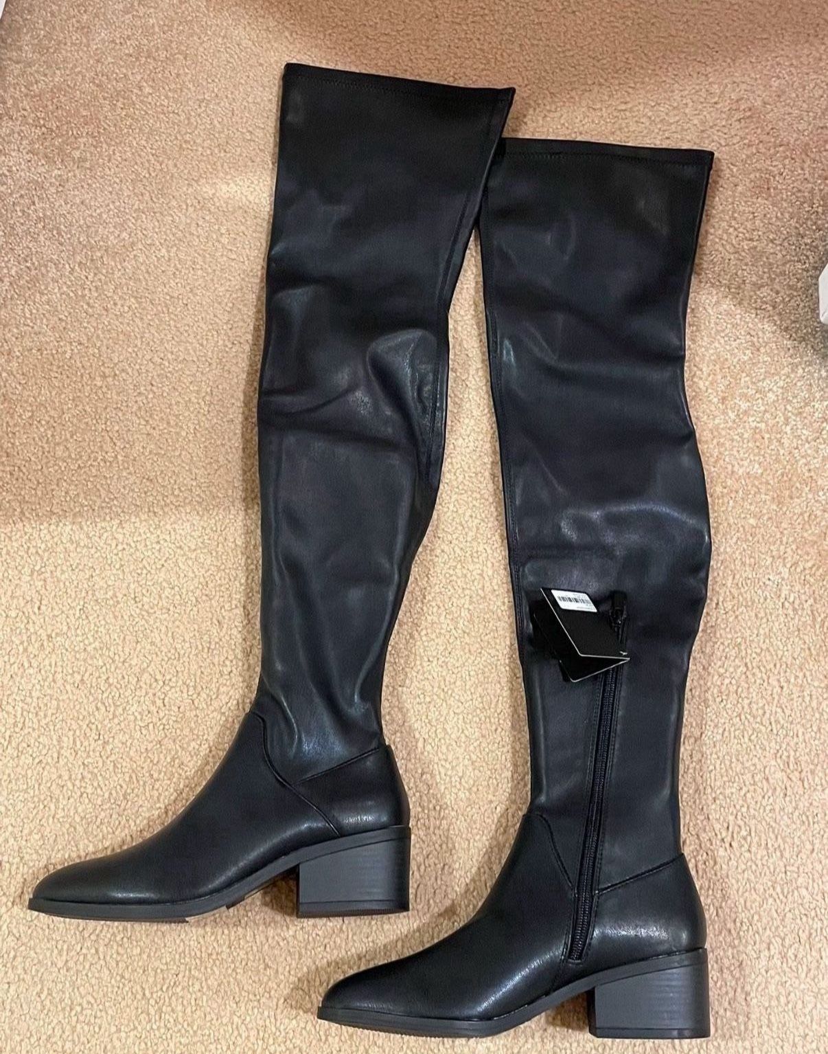 Black Over-the-Knee Boots