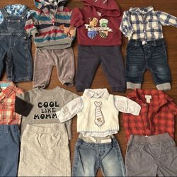 Baby Boy Clothes Size 0/3 Mos Outfits Bundle (17pcs)