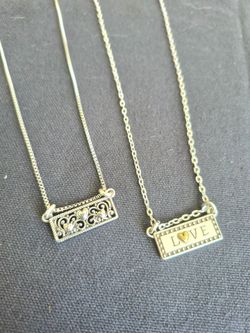 2pc Love/ heart necklace set