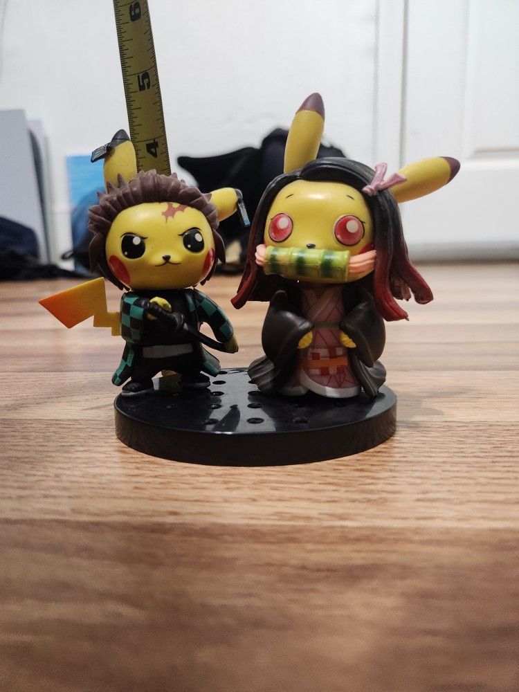 Demon Slayed Pikachu Figures