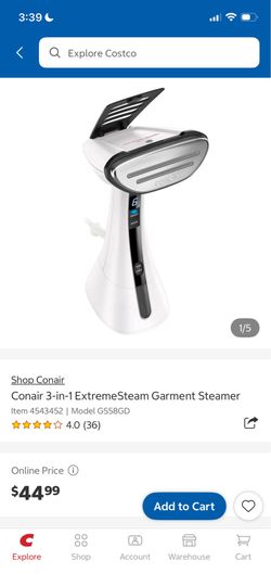Conair 3-in-1 ExtremeSteam Garment Steamer