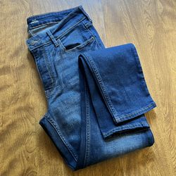 Old Navy Women’s Dark Wash Mid Rise Rockstar Super Skinny Denim Jeans size 10L