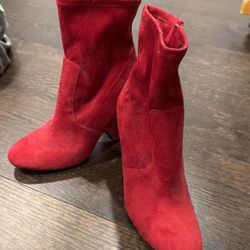 Nordstrom red Suede Shoe