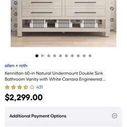 Vanity 60” Doble Sink 