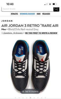 Air Jordan 3 Retro “Rare Air”