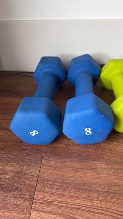8 lb Neoprene Dumbbells Pair