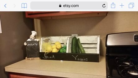 Fruit and vegetables storage bin