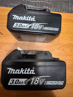 Makita 18V LXT High Capacity Battery Pack 3.0Ah with Fuel Gauge $90.00 for 2-Pack) New