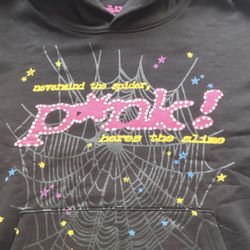 Sp5der hoodie Size medium Black Pink 100% Cotton Spider Hoodie 