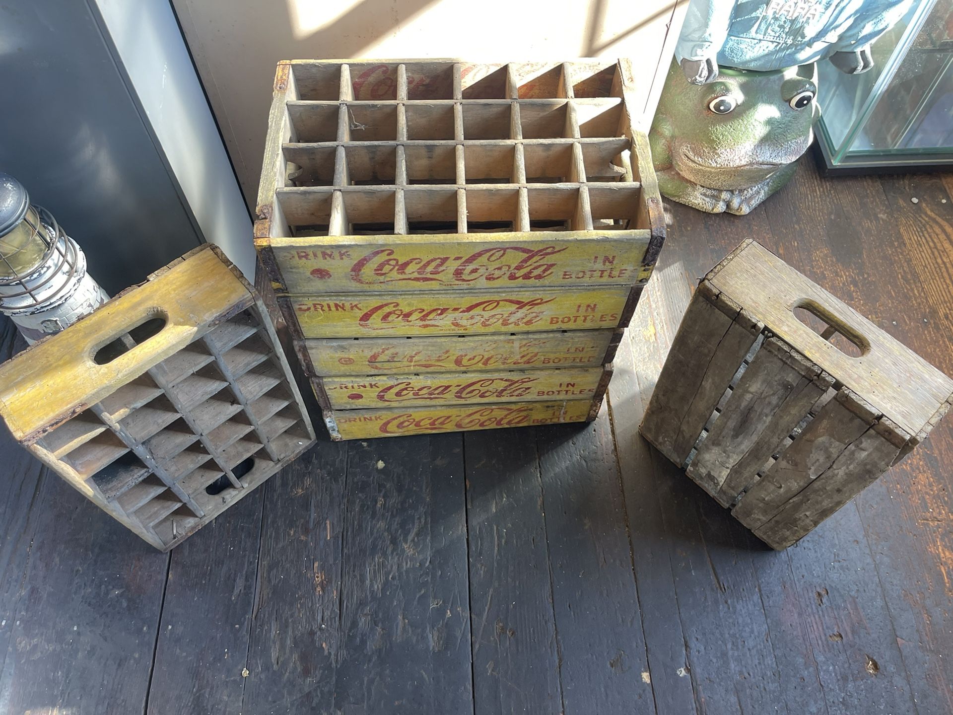 Vintage Coca-Cola  Wooden Bottles Case Holders 