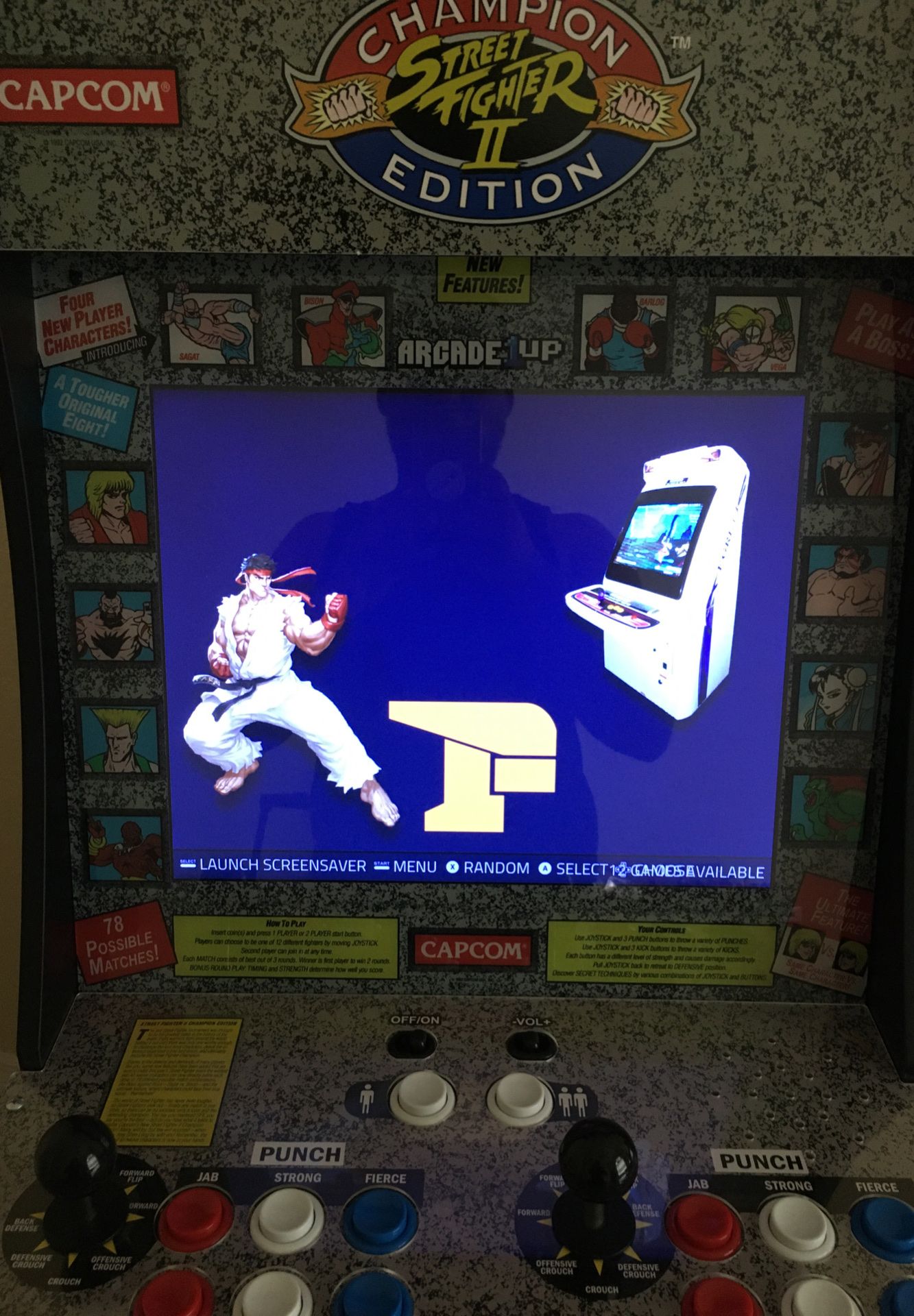 Champion street fighter arcade one up fully loaded