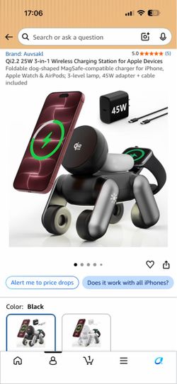 Auvsakl Qi2.2 25W 3-in-1 Wireless Charging Station