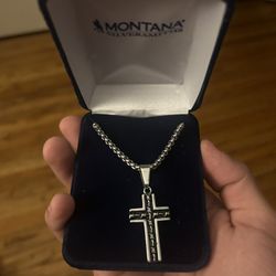 Silver Cross Chain
