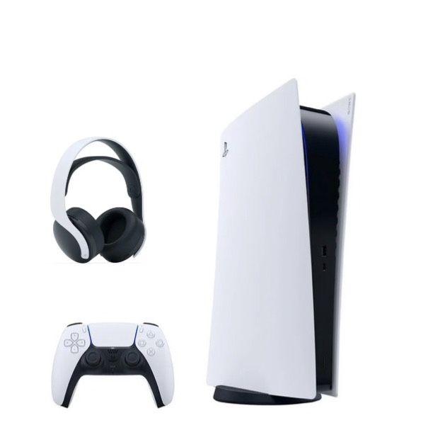 Ps Five With Controller And Headphones Used