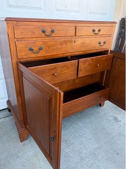 Antique locking dresser