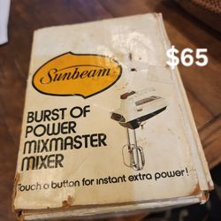 Vintage Sunbeam Handmixer $65 Tulare