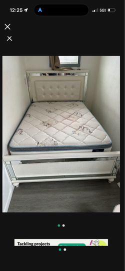 Bed frame and mattress