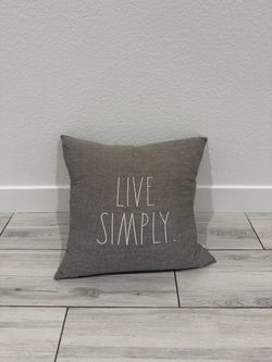Gray pillow 18x18