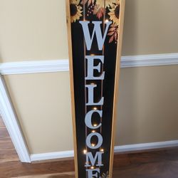 Lighted FALL WELCOME