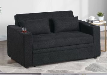 Convertible Sofa Sleeper Sofa W/ Cup Holders