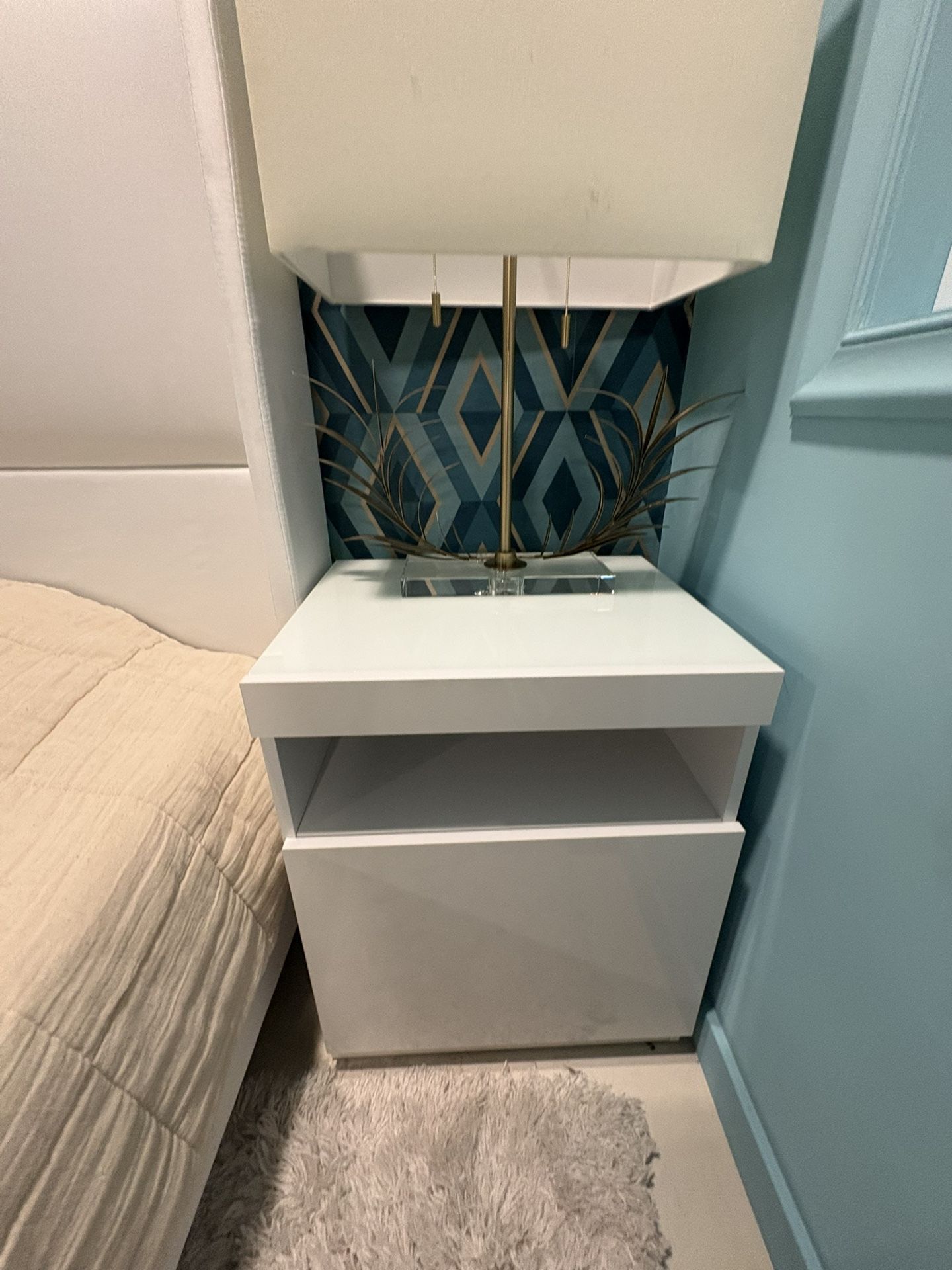 Nightstands End Tables Set Of 2 White