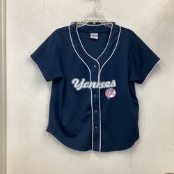Yankees Women’s Button Up Jersey - Size L