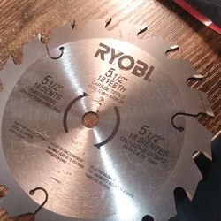 Ryobi 5 1/2" 18 teeth carbide tipped circular saw blade