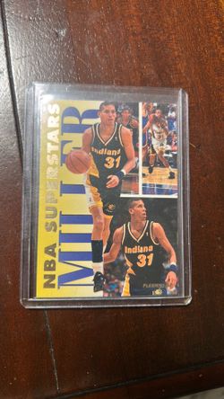 1994 Reggie Miller Fleer #12 of 20 NBA Basketball Card Insert Indiana Pacers HOF