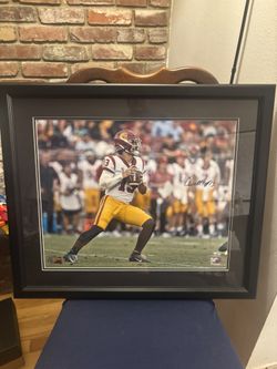 Caleb Williams Custom framed USC AUTO