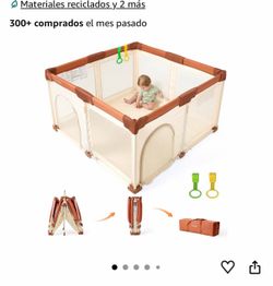 Foldable Baby Play Yard with Carry Bag